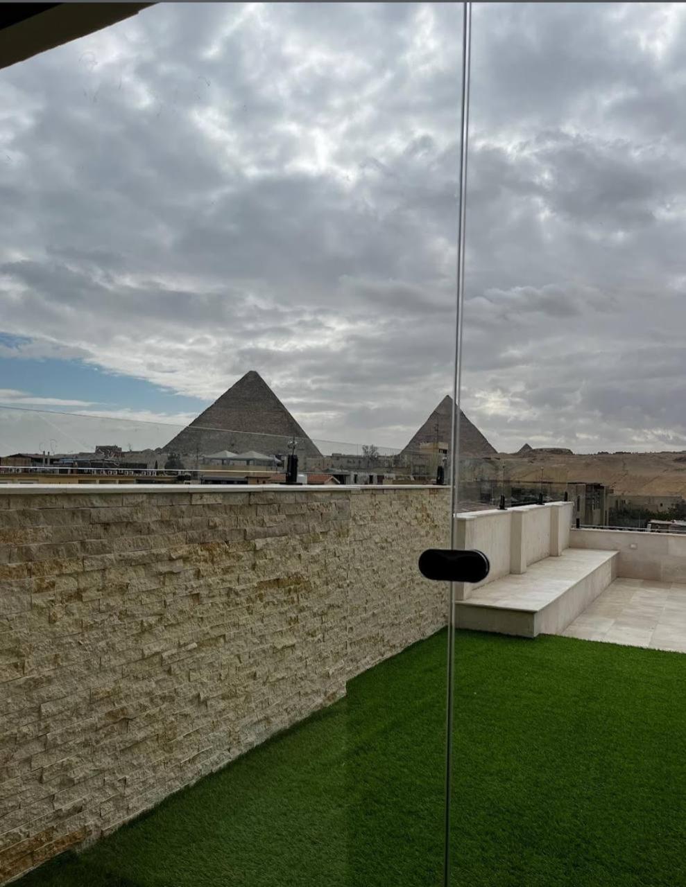 Aziz Egypt Pyramids View Otel Kafret el-Gabal Dış mekan fotoğraf