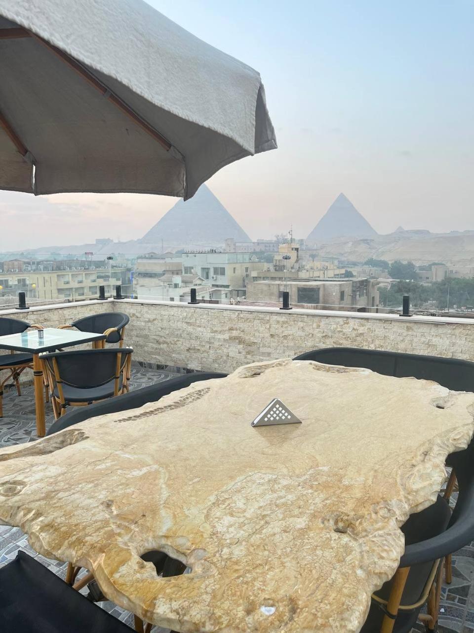 Aziz Egypt Pyramids View Otel Kafret el-Gabal Dış mekan fotoğraf